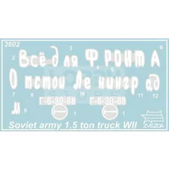   Zvezda GAZ-AA Soviet Army 1,5 Ton Truck WWII makett 1:35 (3602Z)