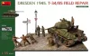 MiniArt Dresden 1945. T-34/85 Field Repair. Big Set – 1:35 dioráma makett