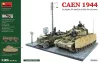 MiniArt Caen 1944: Pz.Kpfw.IV Ausf.H & Kfz.70 w/Crews. Big Set – 1:35 dioráma makett