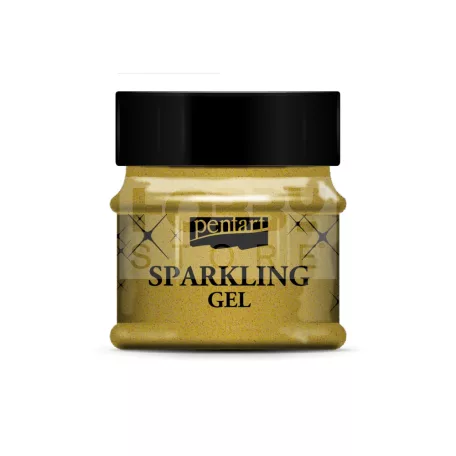 Pentart Csillogó gél 50 ml átlátszó arany 36074
