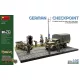 MiniArt German Checkpoint. 3t Cargo Truck 3,6-36S & Kfz.1 Type 170VK w/ Feldgendarmerie. Big Set – 1:35 dioráma makett