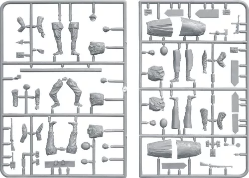 MiniArt German Checkpoint. 3t Cargo Truck 3,6-36S & Kfz.1 Type 170VK w/ Feldgendarmerie. Big Set – 1:35 dioráma makett