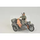 Zvezda German WWII Sidecar R12 with crew makett 1:35 (3607Z)