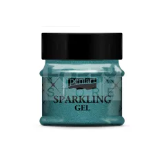 Pentart Csillogó gél 50 ml kék ezüst 36080
