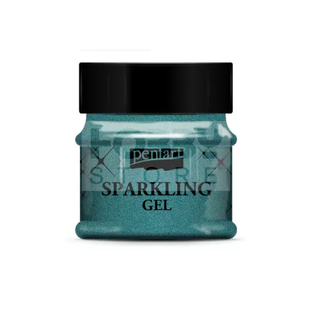 Pentart Csillogó gél 50 ml kék ezüst 36080