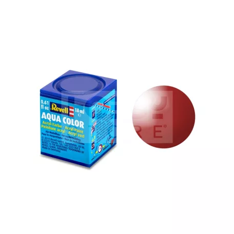 Revell Aqua Color - Fiery Red Gloss - akril makett festék 36131