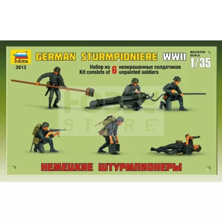 Zvezda Ger. Sturmpioniere WWII makett 1:35 (3613Z)
