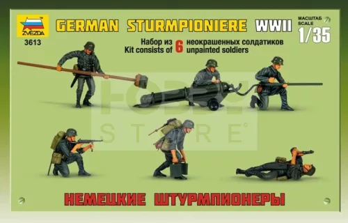 Zvezda Ger. Sturmpioniere WWII makett 1:35 (3613Z)