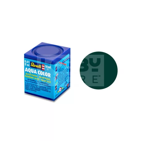 Revell Aqua Color -Black Green Matt - akril makett festék 36140