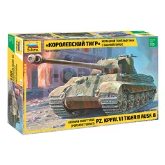Zvezda PZ.KPFW.VI TIGER II. AUSF. B. makett 1:35 (3616Z)