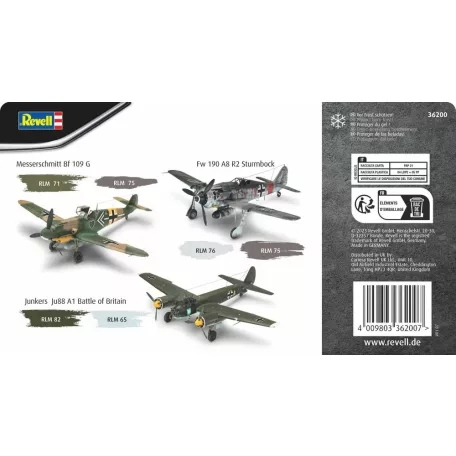 Revell makett festék szett Luftwaffe WWII 36200R