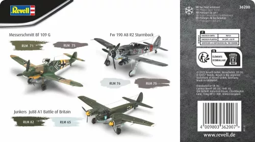 Revell makett festék szett Luftwaffe WWII 36200R