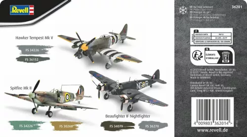 Revell makett festék szett RAF WWII 36201R