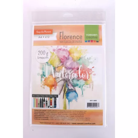 Akvarell papír A4 200 g 12 db/csomag 36309
