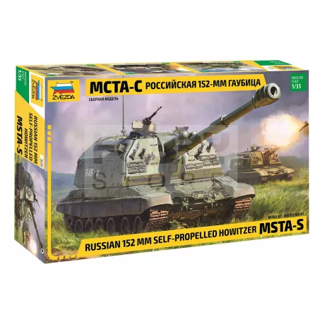 Zvezda MSTA Self Propelled Howitzer makett 1:35 (3630Z)