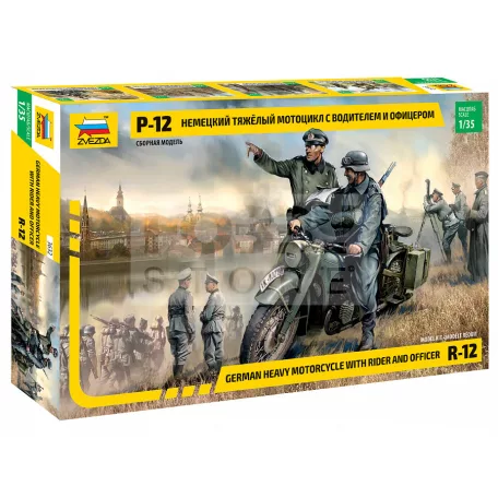 Zvezda German WWI Single Motorcycle makett 1:35 (3632Z)