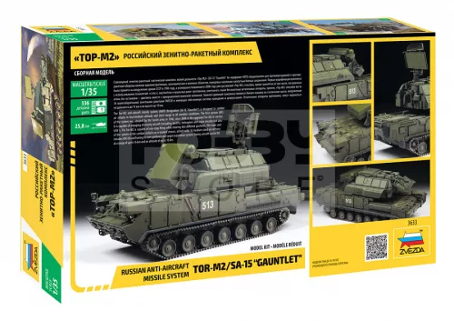 Zvezda Russ.TOR M2 Missile System makett 1:35 (3633Z)