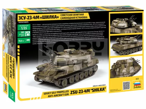 Zvezda ZSU-23-4M SHILKA makett 1:35 (3635Z)
