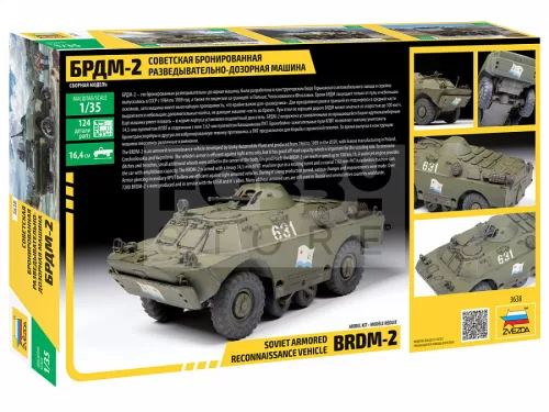 Zvezda BRDM-2 Russian Armored Car makett 1:35 (3638Z)