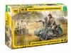 Zvezda Military Soviet WWII Motorcycle M-72 makett 1:35 (3639Z)