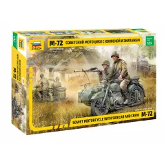   Zvezda Military Soviet WWII Motorcycle M-72 makett 1:35 (3639Z)