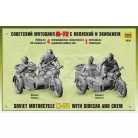 Zvezda Military Soviet WWII Motorcycle M-72 makett 1:35 (3639Z)