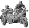 Zvezda Military Soviet WWII Motorcycle M-72 makett 1:35 (3639Z)