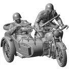 Zvezda Military Soviet WWII Motorcycle M-72 makett 1:35 (3639Z)