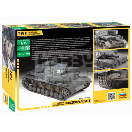 Zvezda Military Panzer IV Ausf.E makett 1:35 (3641Z)