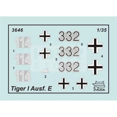 Zvezda Tiger I Early /Kursk/ makett 1:35 (3646Z)