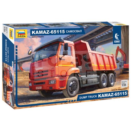 Zvezda Kamaz 65115 dump truck makett 1:35 (3650Z)