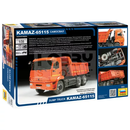 Zvezda Kamaz 65115 dump truck makett 1:35 (3650Z)