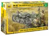 Zvezda Soviet Motorcycle M-72 with Mortar makett 1:35 (3651Z)