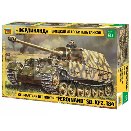 Zvezda Sd. Kfz. 184 Ferdinand Tiger makett 1:35 (3653Z)