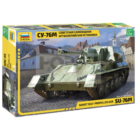 Zvezda SU-76 SOVIET SELF PROPELLED GUN makett 1:35 (3662Z)