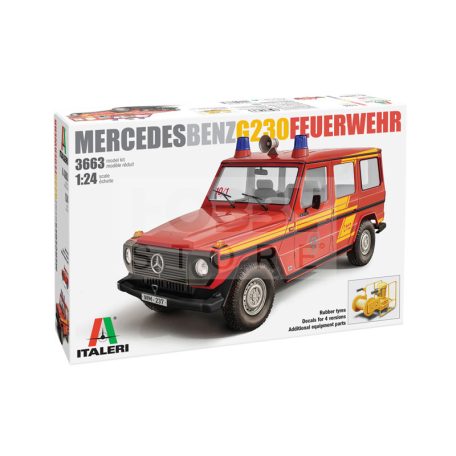 Italeri Mercedes Benz G230 Feuerwehr 1:24 autó makett 3663IT