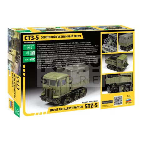 Zvezda STZ-5 Soviet artillery tractor makett 1:35 (3663Z)