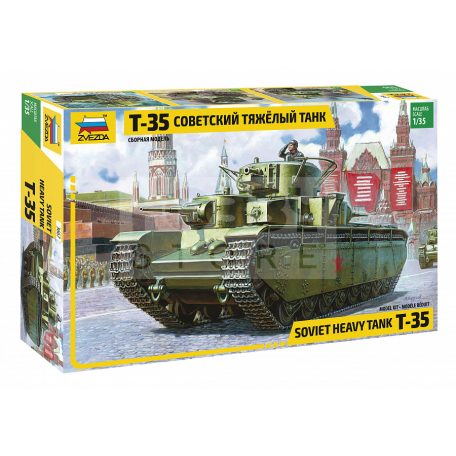 Zvezda T-35 Heavy Soviet Tank Military makett 1:35 (3667Z)