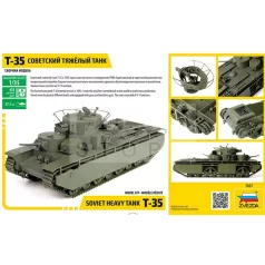 Zvezda T-35 Heavy Soviet Tank Military makett 1:35 (3667Z)
