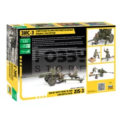 Zvezda ZIS-3 with crew makett 1:35 (3671Z)