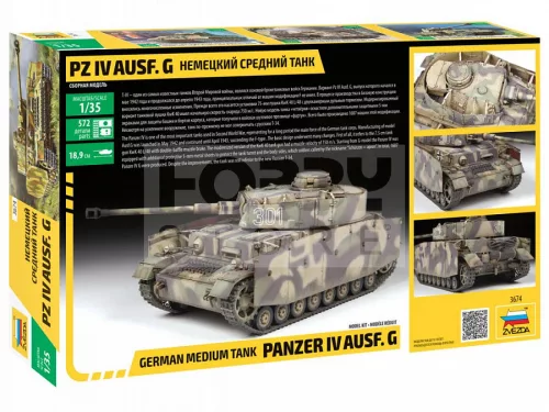 Zvezda Panzer IV Ausf. G. (Sd.Kfz.161) makett 1:35 (3674Z)