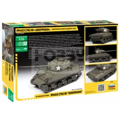 Zvezda M4 A3 (76mm) Sherman Tank makett 1:35 (3676Z)