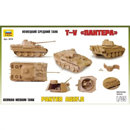 Zvezda Military Panther Ausf. D. makett 1:35 (3678Z)