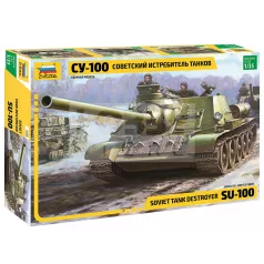   Zvezda SU-100 Soviet tank destroyer makett 1:35 makett (3688Z)