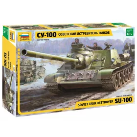   Zvezda SU-100 Soviet tank destroyer makett 1:35 makett (3688Z)