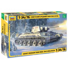 Zvezda T-34/76 mod.1943 Uralmash makett 1:35 (3689Z)