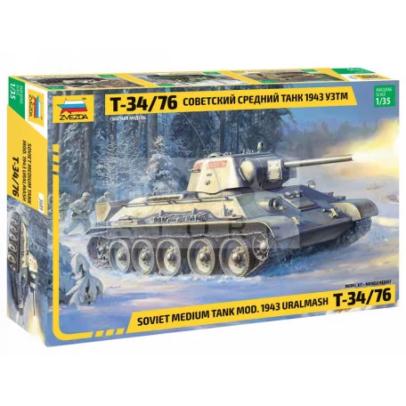 Zvezda T-34/76 mod.1943 Uralmash makett 1:35 (3689Z)