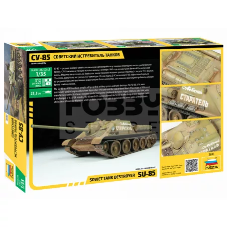 Zvezda SU-85 Self Propelled Gun 1:35 makett (3690Z)