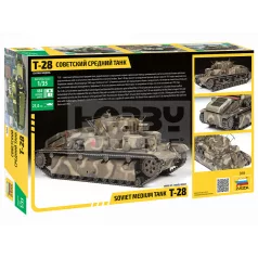 Zvezda T-28 Heavy Tank makett 1:35 (3694Z)
