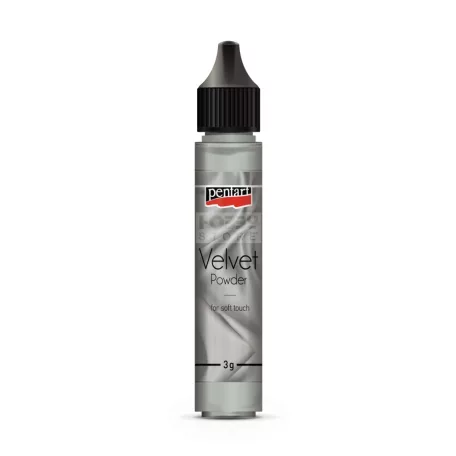 Pentart Bársonypor szürke 30 ml 36954